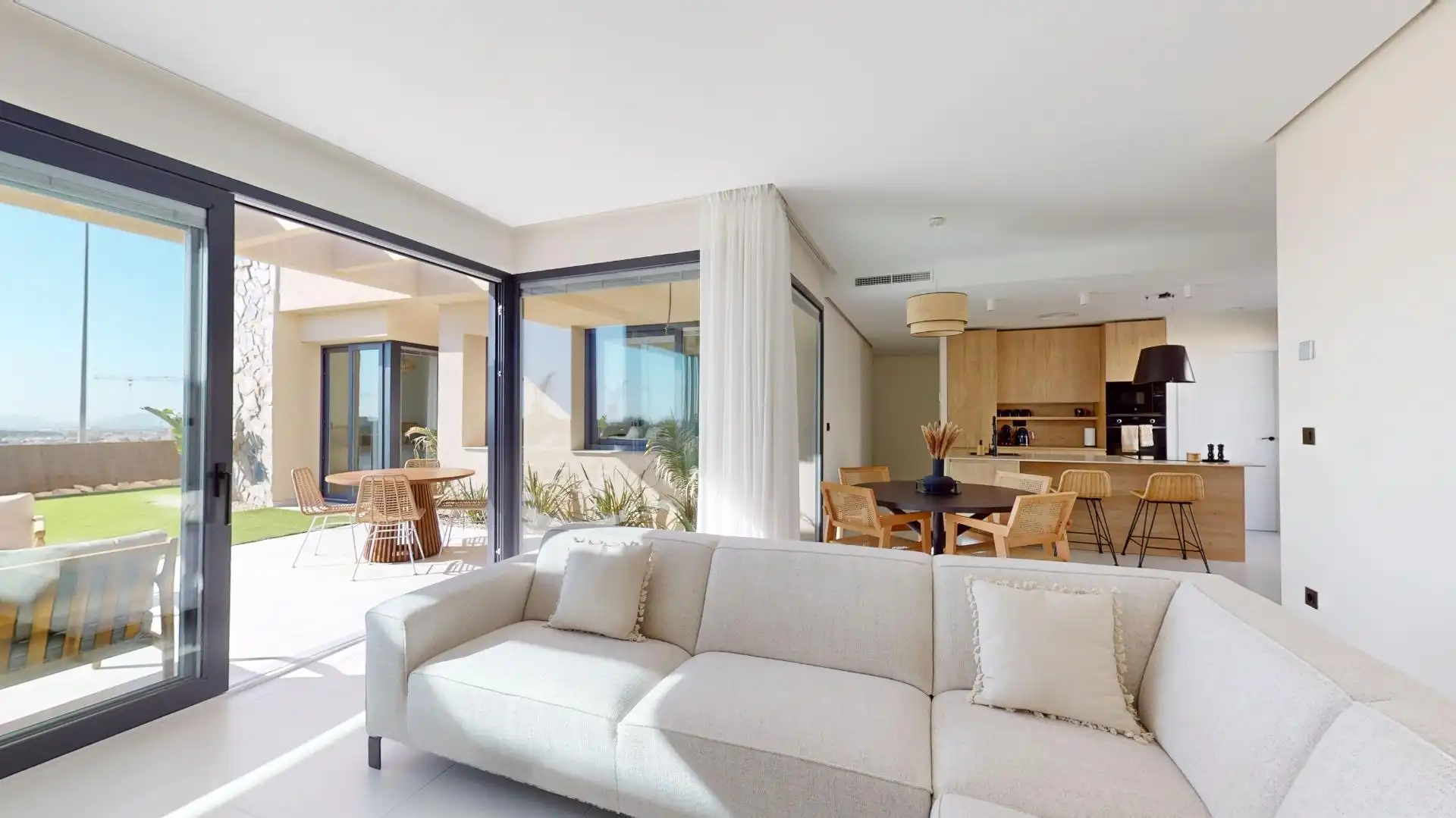 Sala d'estar de Casa o xalet en venda en Murcia amb Aire condicionat, Jardí privat i Terrassa