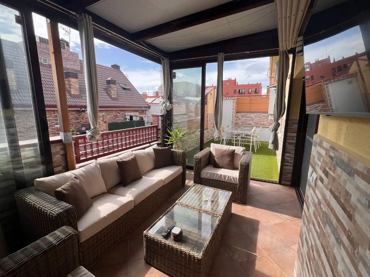Terrace of Flat for rent in  Madrid Capital  with Air Conditioner, Terrace and Balcony
