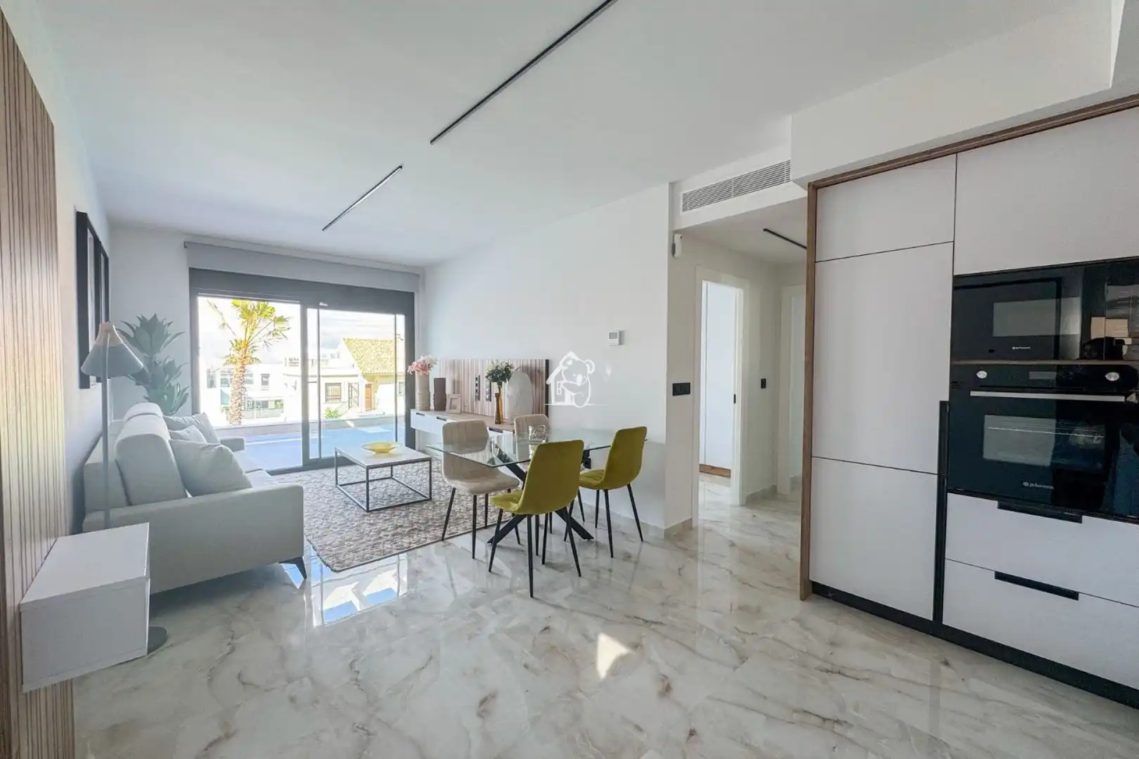 Sala de estar de Apartamento en venta en Algorfa con Aire acondicionado, Parquet y Terraza
