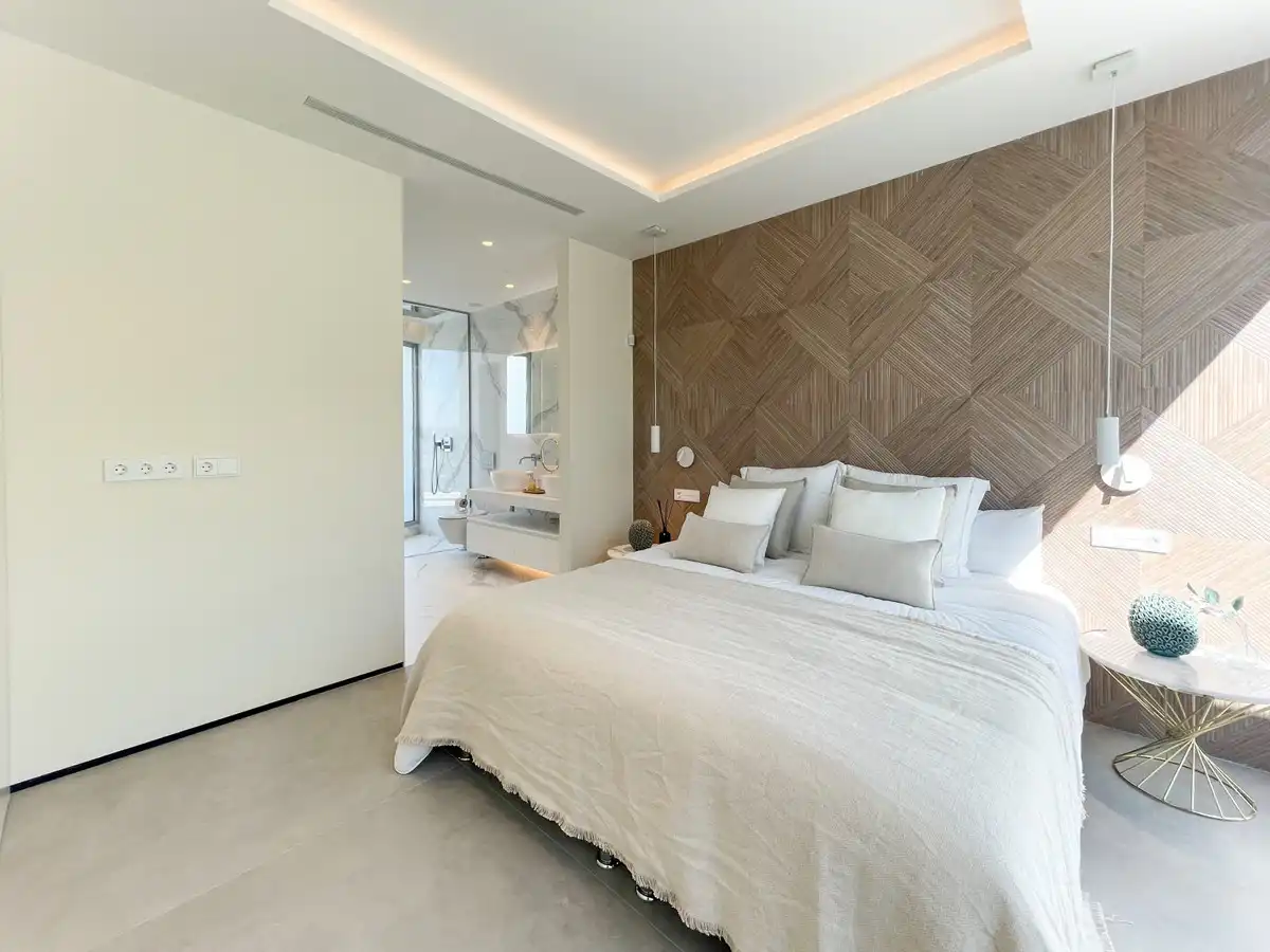 Bedroom of Houses for sale in Mijas  with Air Conditioner, Private garden and Terrace