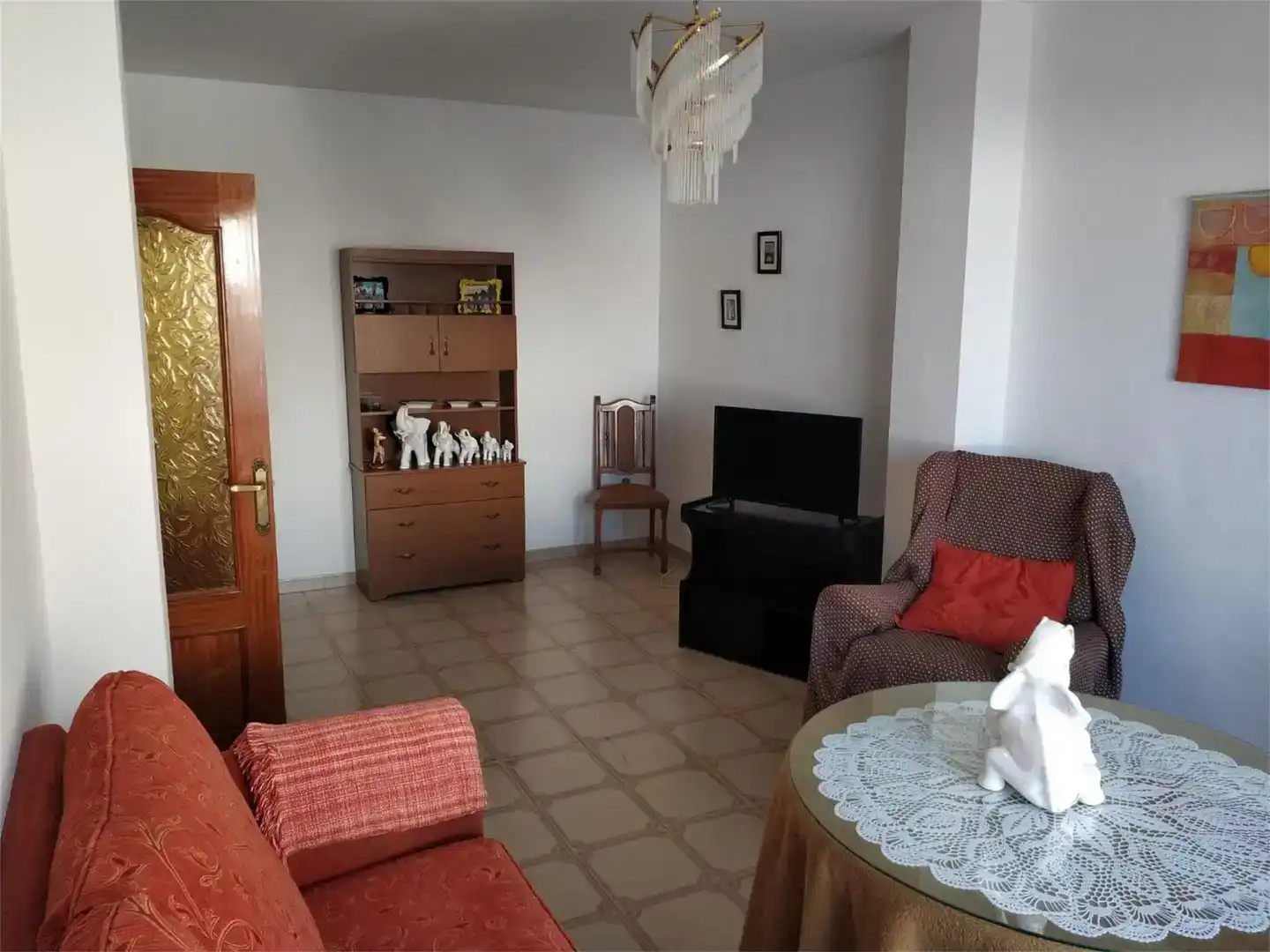 Sala d'estar de Pis en venda en Quintana de la Serena amb Moblat i Balcó