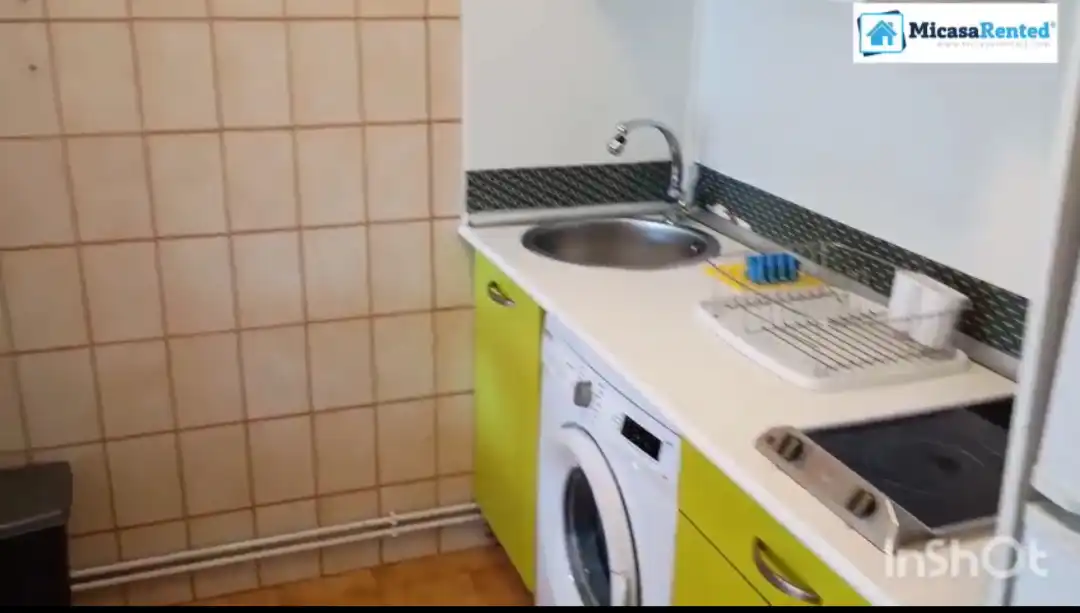 Cuina de Apartament de lloguer en Santander amb Parquet, Terrassa i Moblat