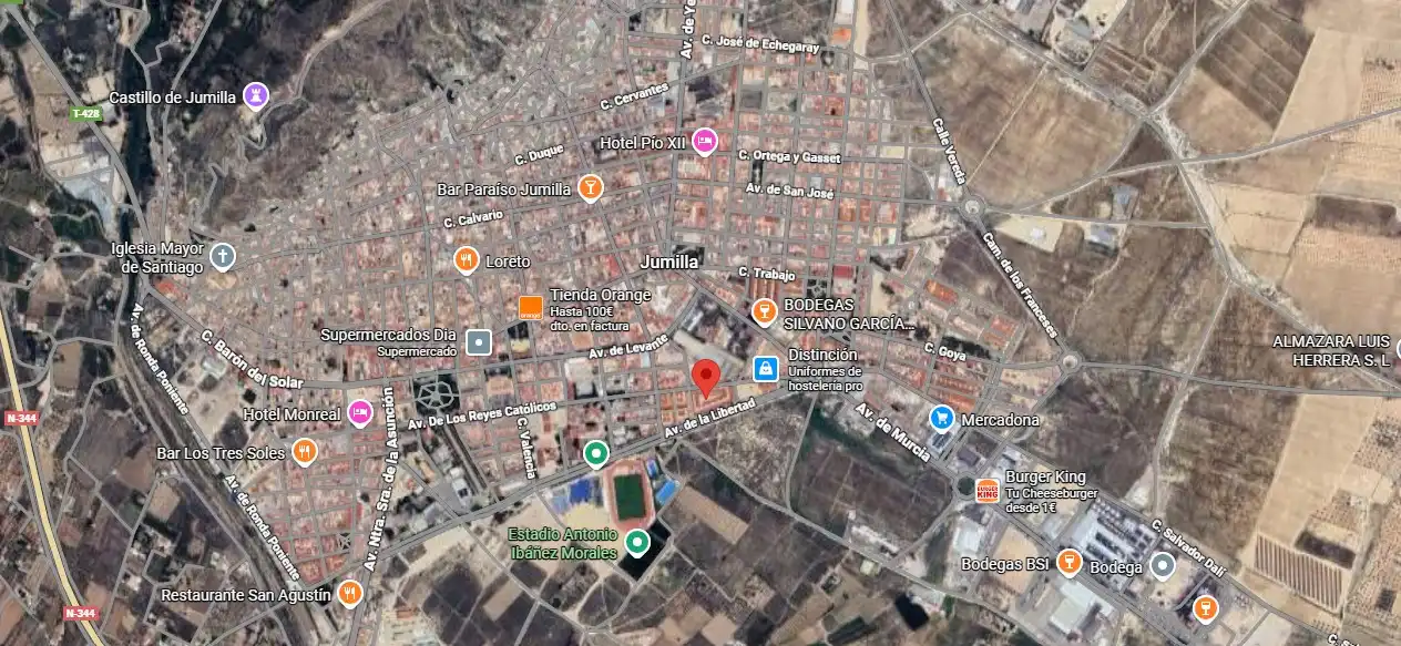 Vista exterior de Piso en venta en Jumilla