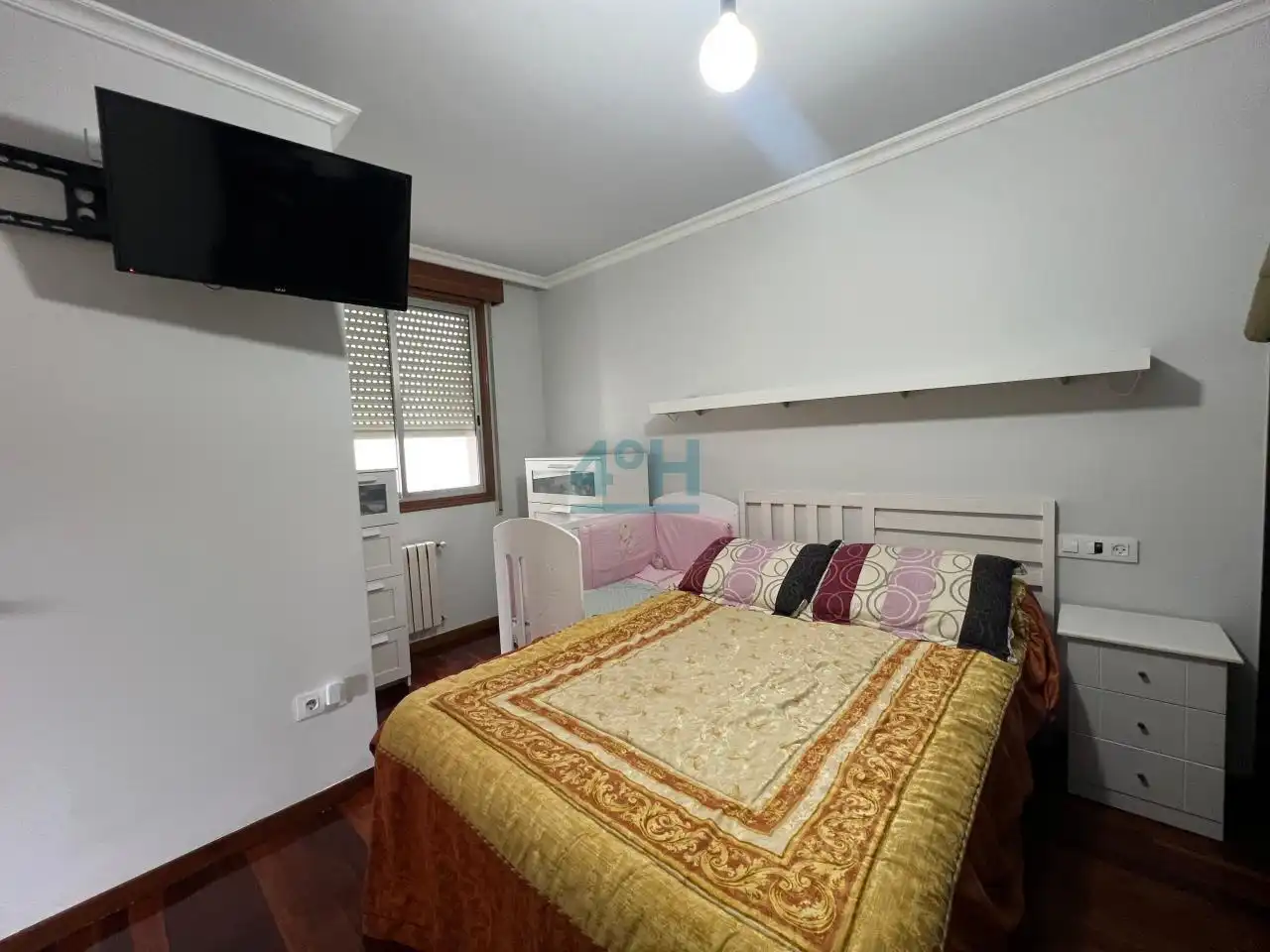 Bedroom of Flat for sale in Ourense Capital   with Heating, Parquet flooring and Storage room