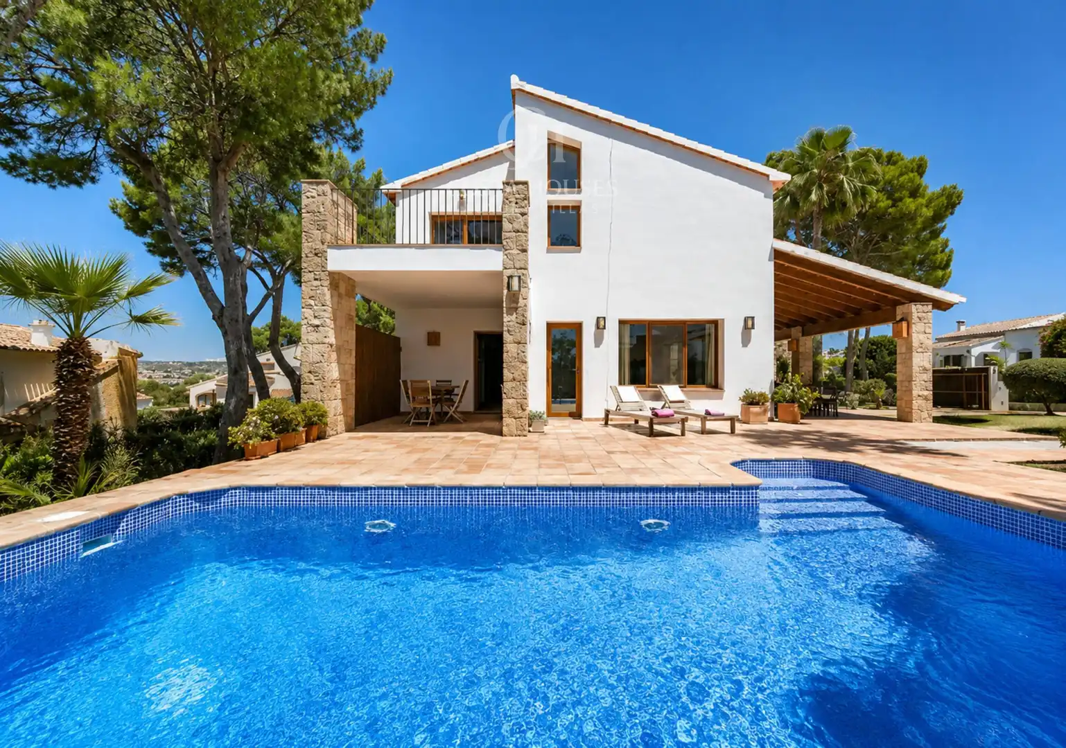 Vista exterior de Casa o xalet en venda en Jávea / Xàbia amb Calefacció, Jardí privat i Terrassa
