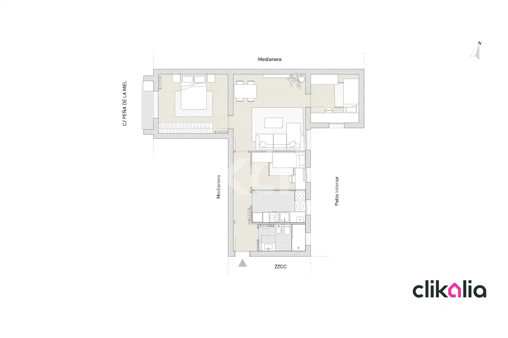 Piso de alquiler en Madrid con Aire acondicionado, Calefacción y Terraza