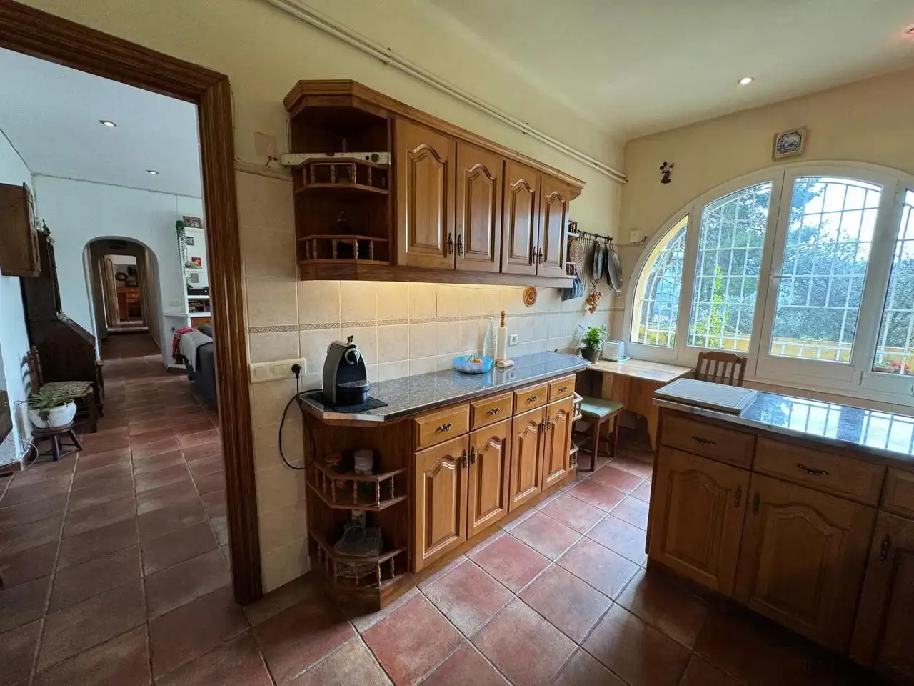 Cocina de Finca rústica en venta en Sant Fost de Campsentelles con Calefacción, Jardín privado y Parquet