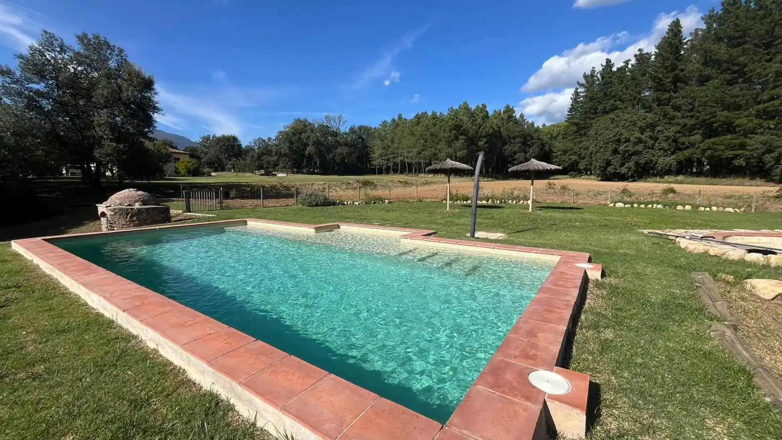 Piscina de Finca rústica de alquiler en Gualba con Calefacción