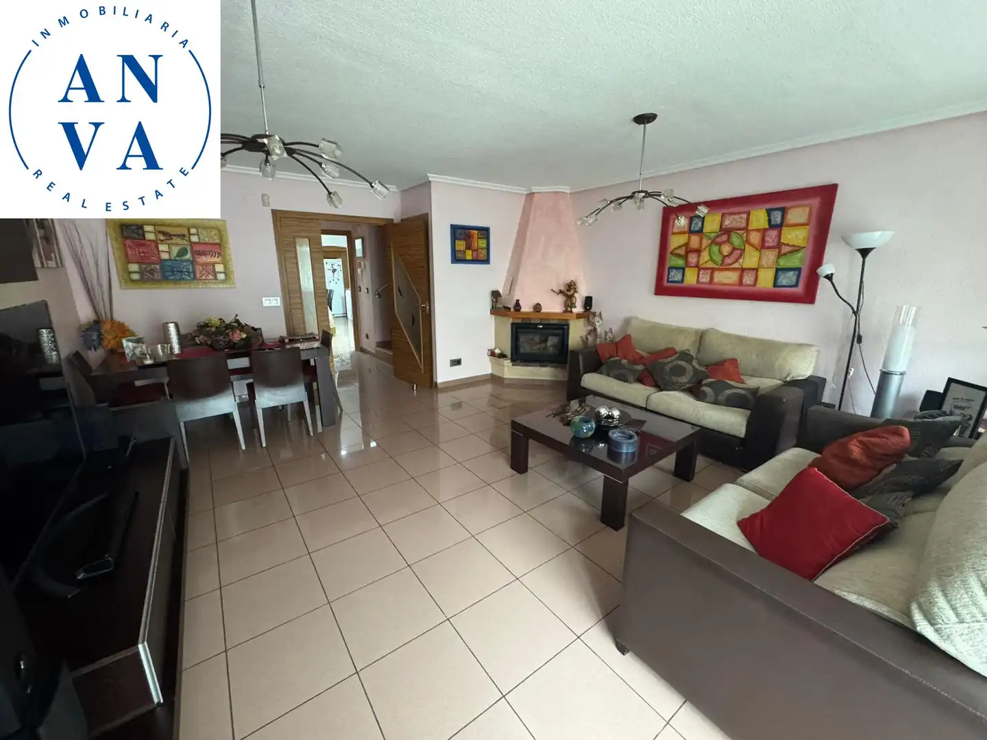 Wohnzimmer von Haus oder Chalet zum Verkauf in Sant Joan d'Alacant mit Klimaanlage, Privatgarten und Abstellraum
