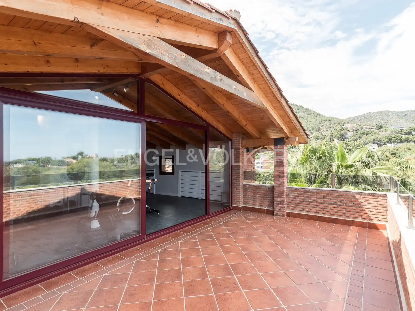 Terrace of Houses for rent in Castelldefels  with Air Conditioner, Heating and Private garden