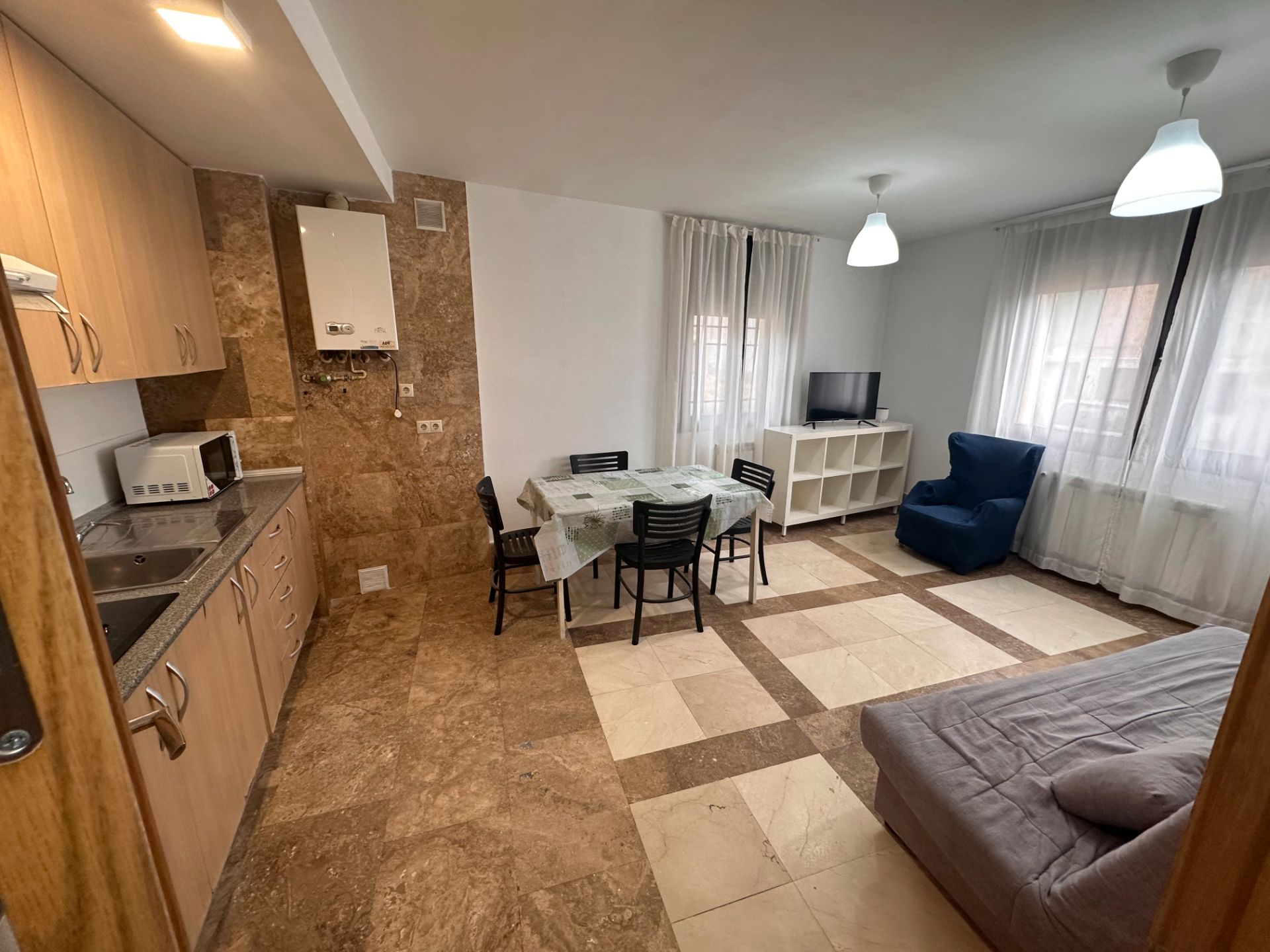 Living room of Apartment for sale in Villar de Olalla  with Storage room and Furnished