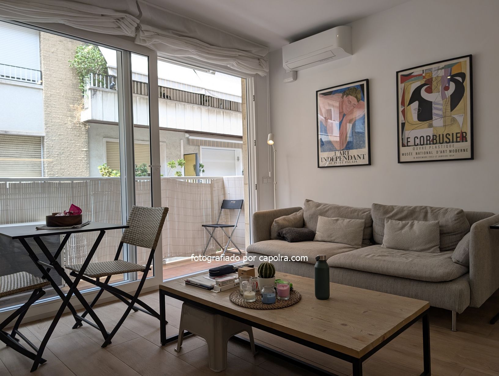 Living room of Flat to rent in  Barcelona Capital  with Air Conditioner, Heating and Terrace