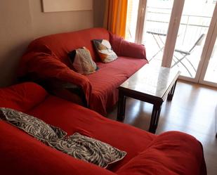 Living room of Flat to rent in  Granada Capital  with Heating, Terrace and Furnished