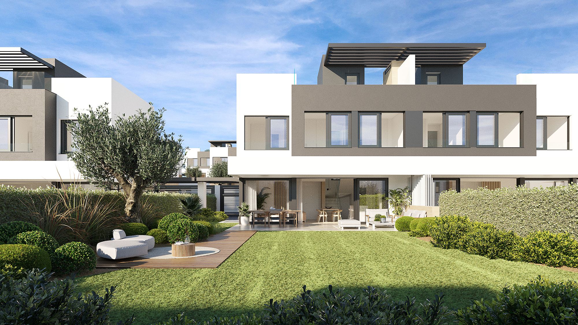 Jardí de Casa o xalet en venda en Estepona amb Aire condicionat, Jardí privat i Terrassa