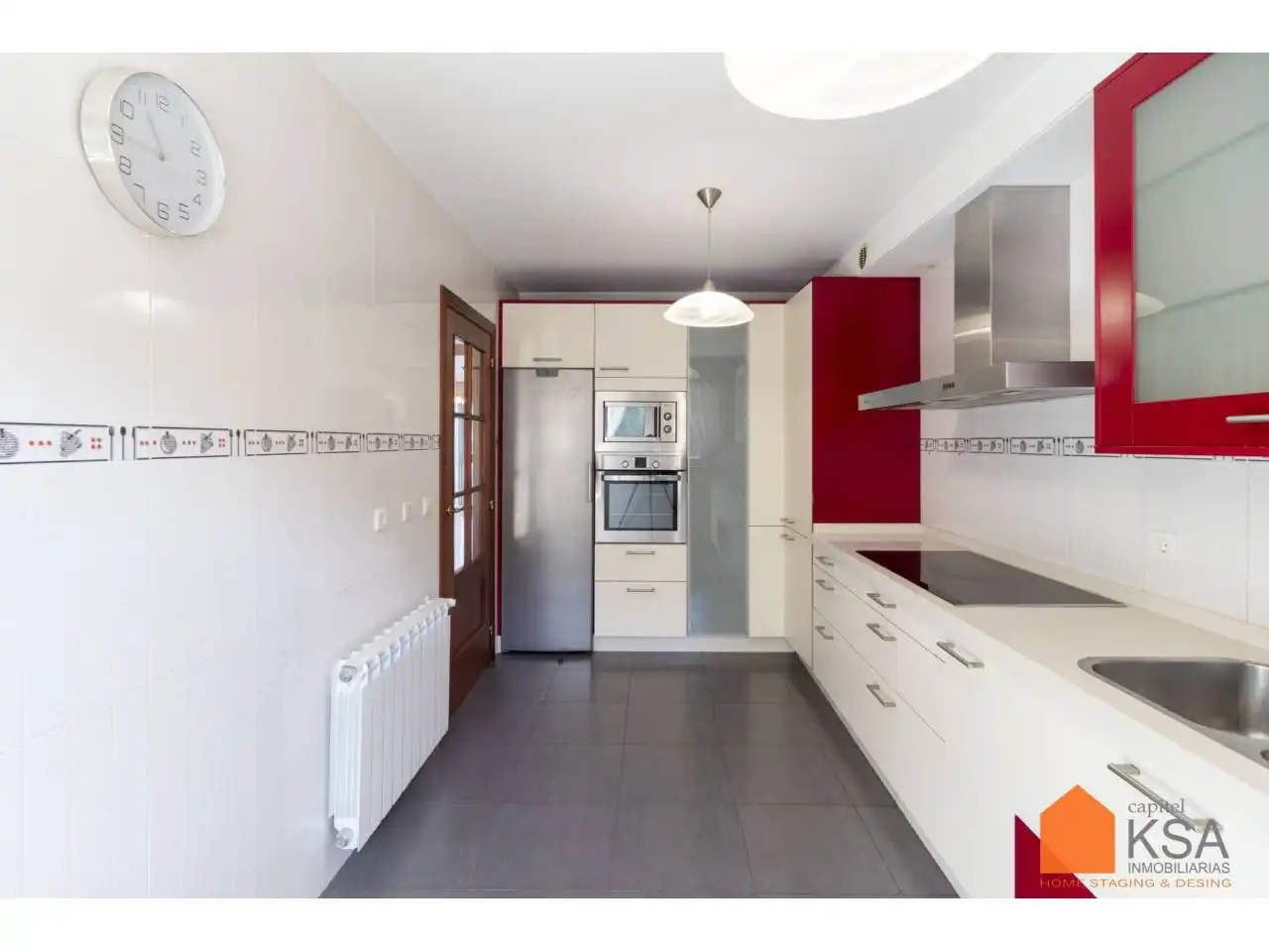 Cocina de Casa adosada en venta en Santiago de Compostela  con Jardín privado, Parquet y Terraza