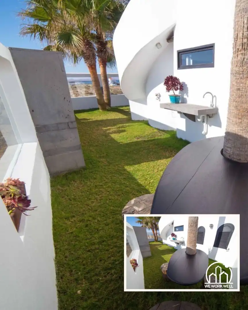 Terrassa de Casa o xalet en venda en La Oliva amb Aire condicionat, Jardí privat i Parquet