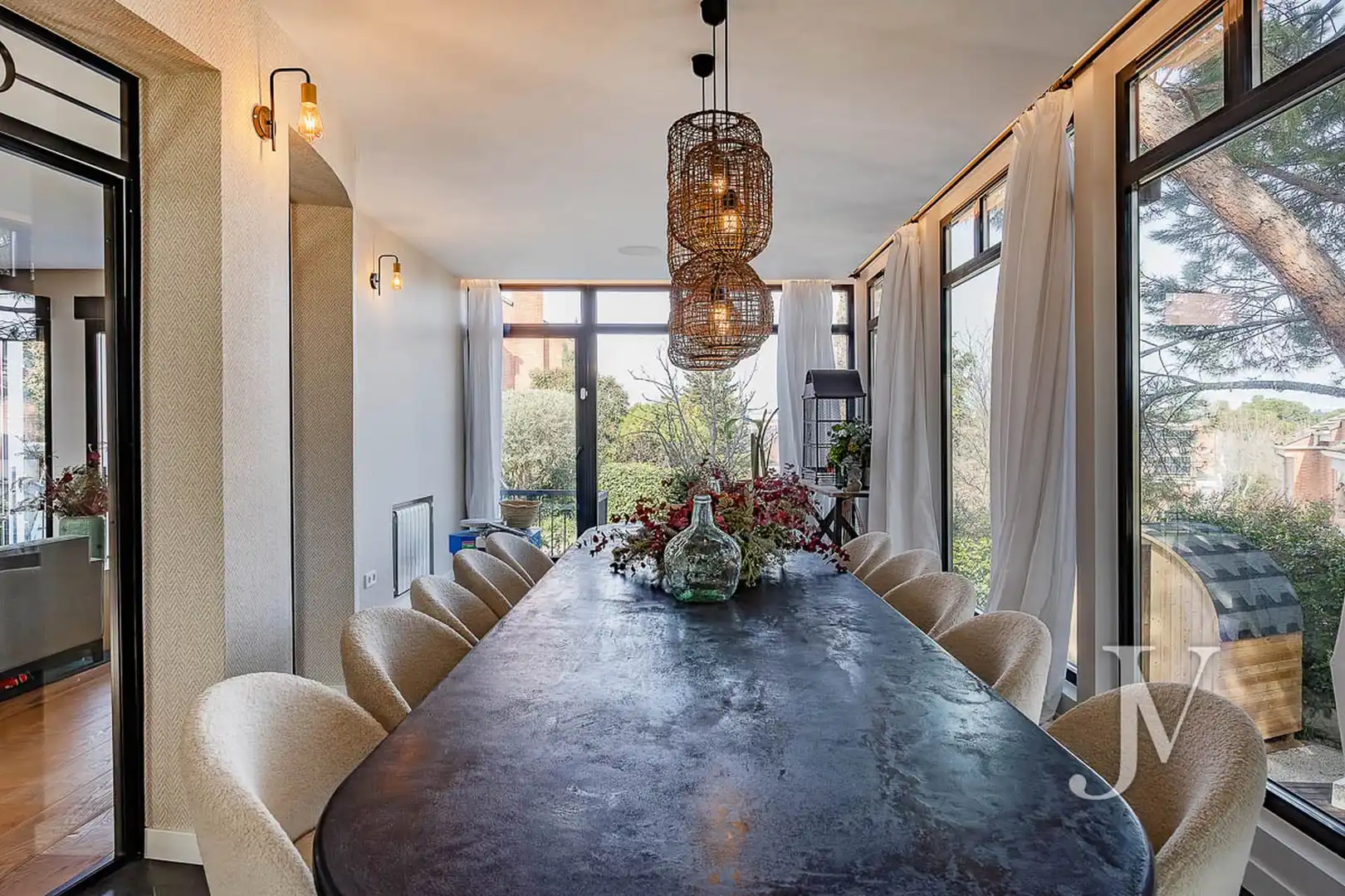 Dining room of Detached homes for rent in Pozuelo de Alarcón  with Air Conditioner, Heating and Private garden