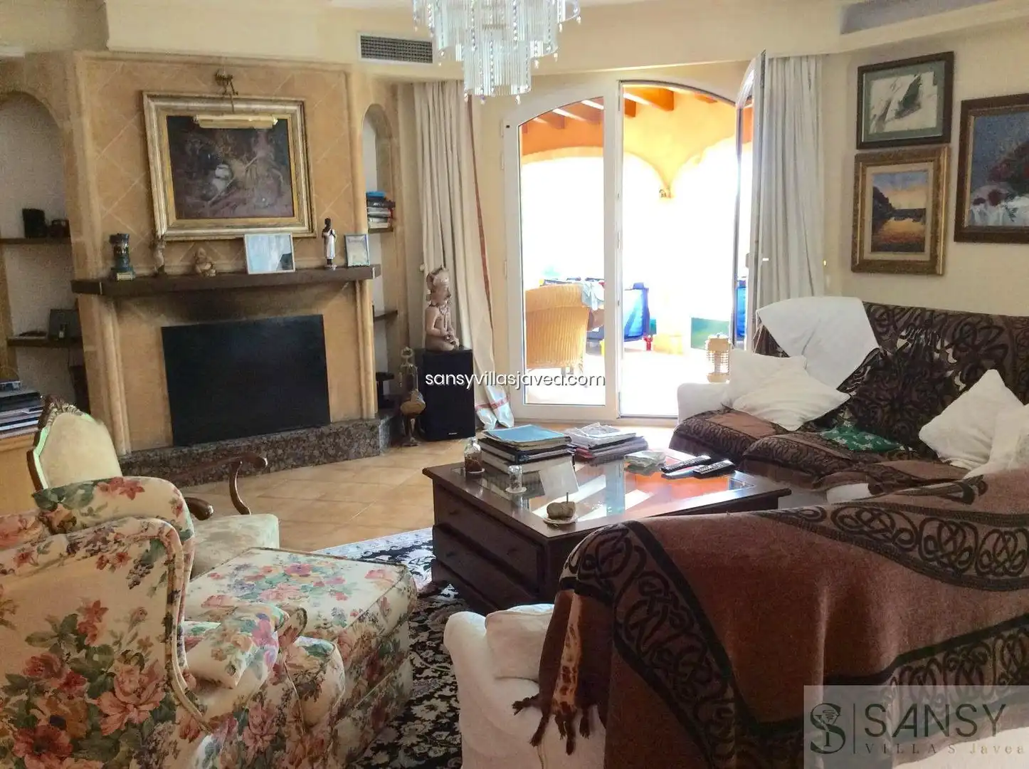 Living room of Houses for sale in Jávea / Xàbia  with Air Conditioner, Storage room and Furnished