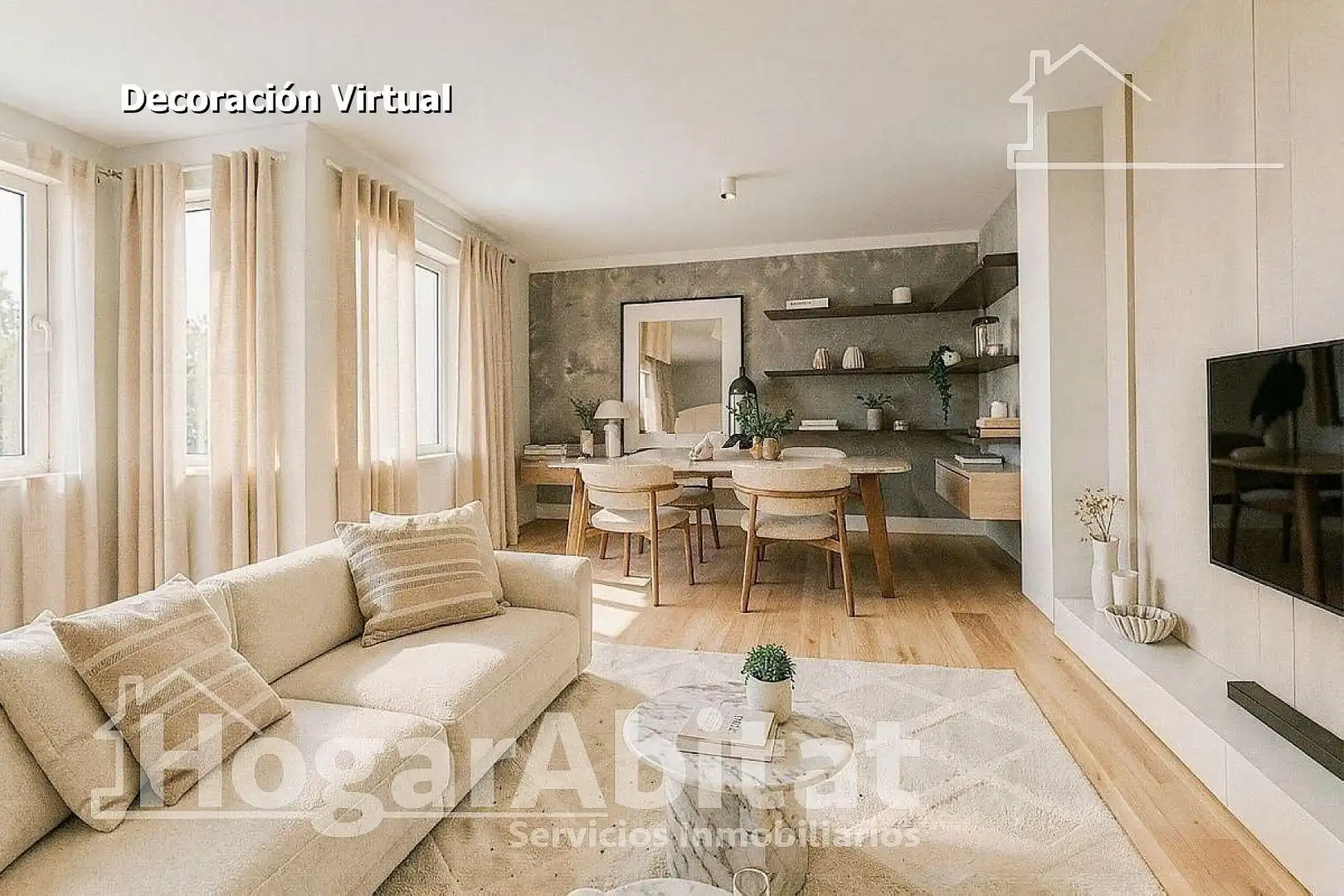 Sala de estar de Piso en venta en Gandia con Terraza y Amueblado