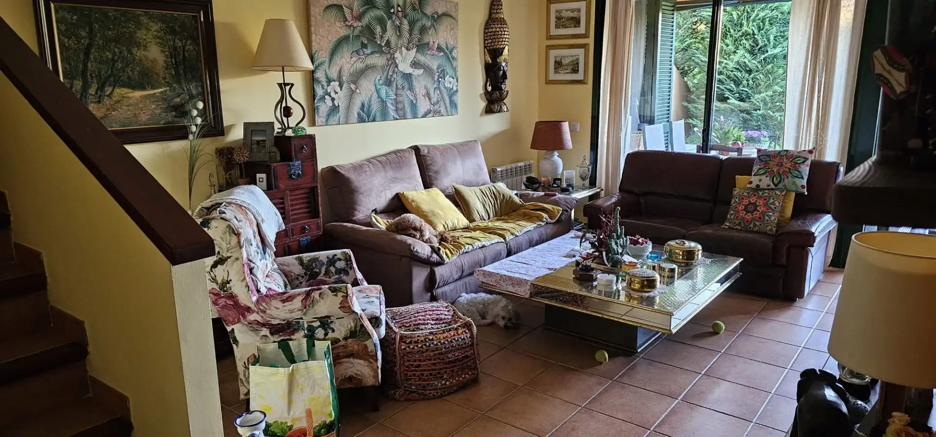 Sala d'estar de Casa adosada en venda en Navata amb Aire condicionat, Calefacció i Traster