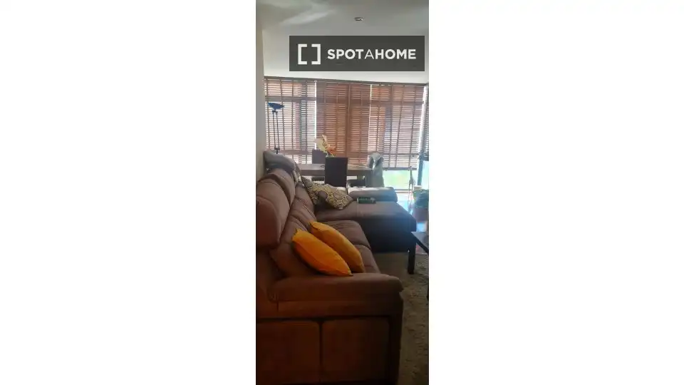 Sala de estar de Piso para compartir en Vigo  con Aire acondicionado, Terraza y Amueblado