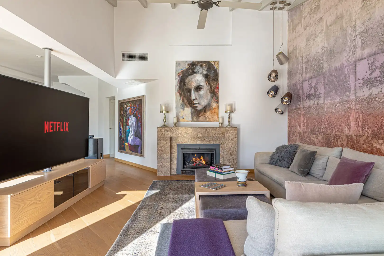 Sala de estar de Casa o chalet en venta en Marbella con Aire acondicionado, Jardín privado y Terraza