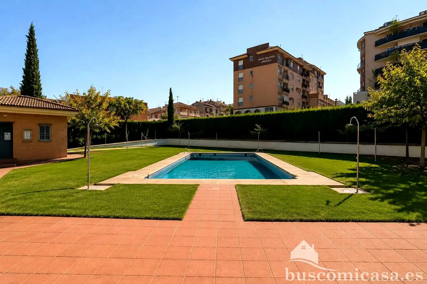 Swimming pool of Ground floor for sale in Linares  with Air Conditioner, Parquet flooring and Furnished
