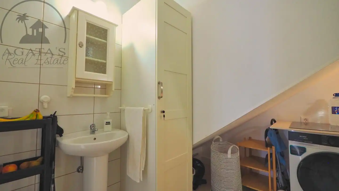 Badezimmer von Haus oder Chalet zur Miete in Los Silos mit Terrasse