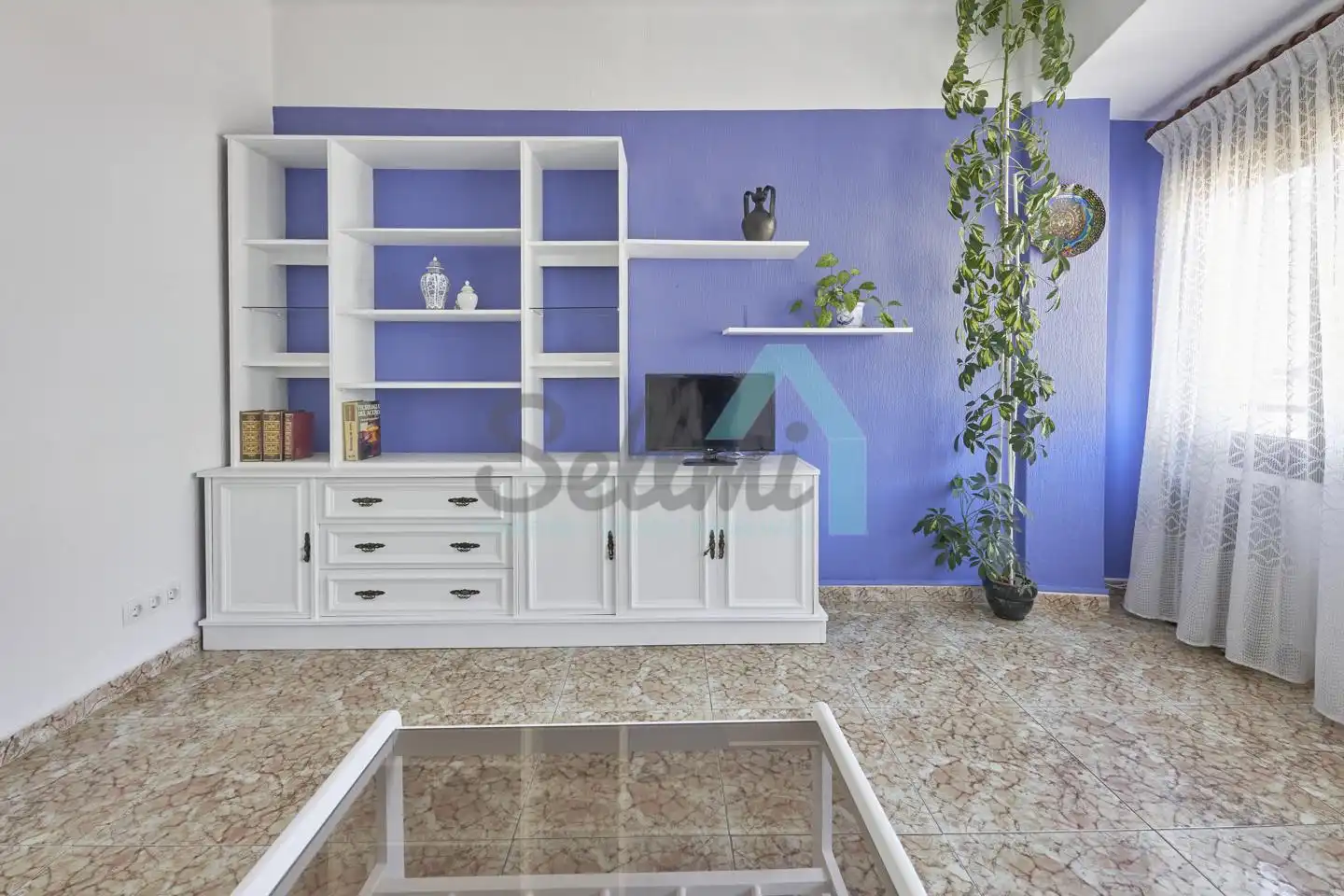 Living room of Flat for rent in Gijón   with Furnished