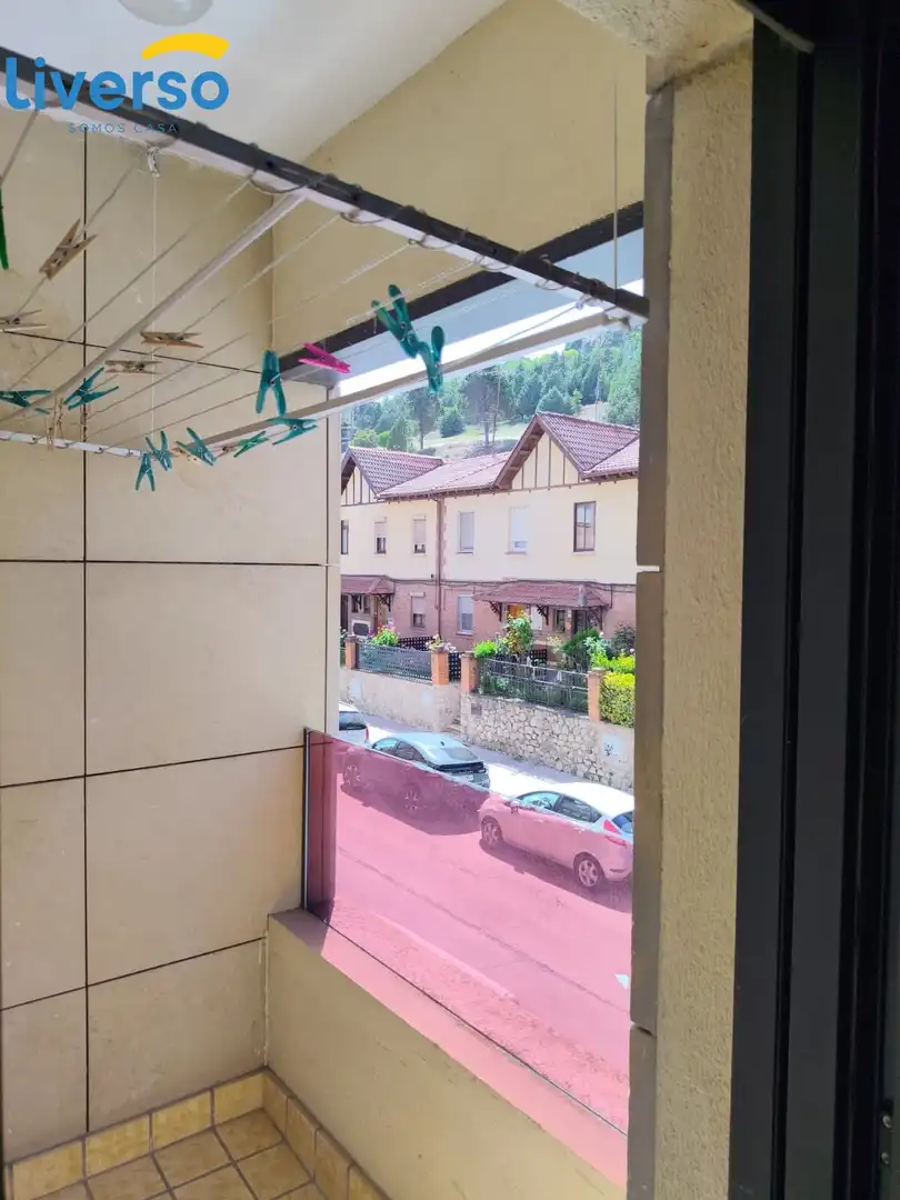 Balcony of Flat for sale in Burgos  with Furnished
