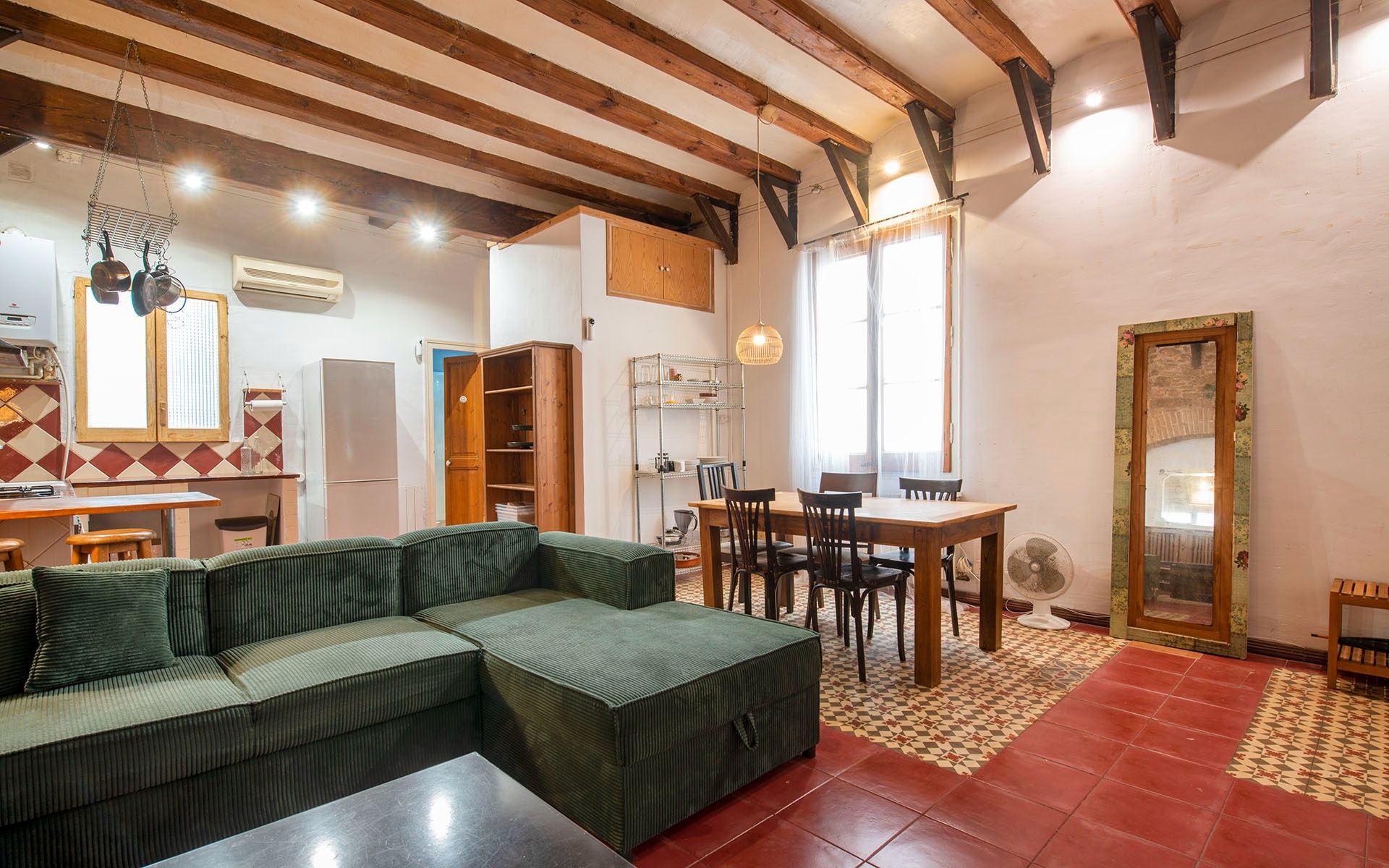 Sala d'estar de Pis en venda en  Barcelona Capital amb Aire condicionat, Calefacció i Moblat