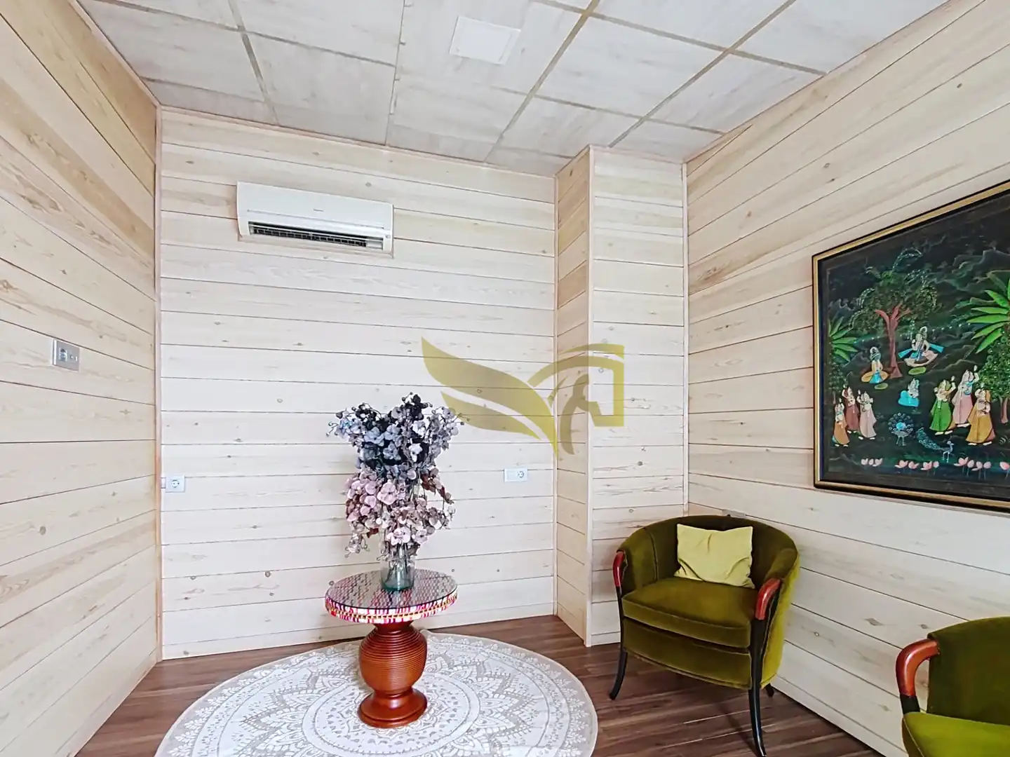 Sala de estar de Casa adosada en venta en Murcia con Aire acondicionado, Jardín privado y Parquet