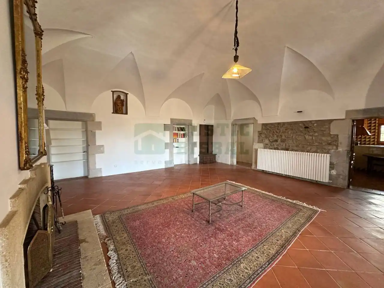 Sala de estar de Finca rústica en venta en Sant Joan de Mollet con Calefacción, Jardín privado y Terraza