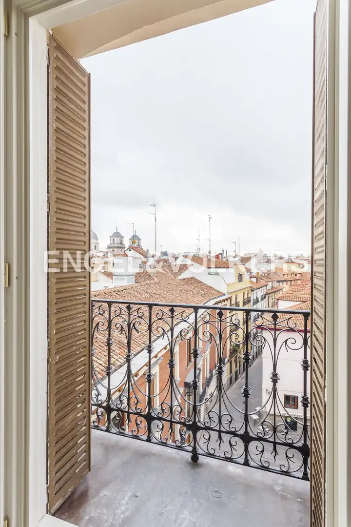 Terrasse von Dachboden zur Miete in Madrid mit Klimaanlage, Heizung und Balkon