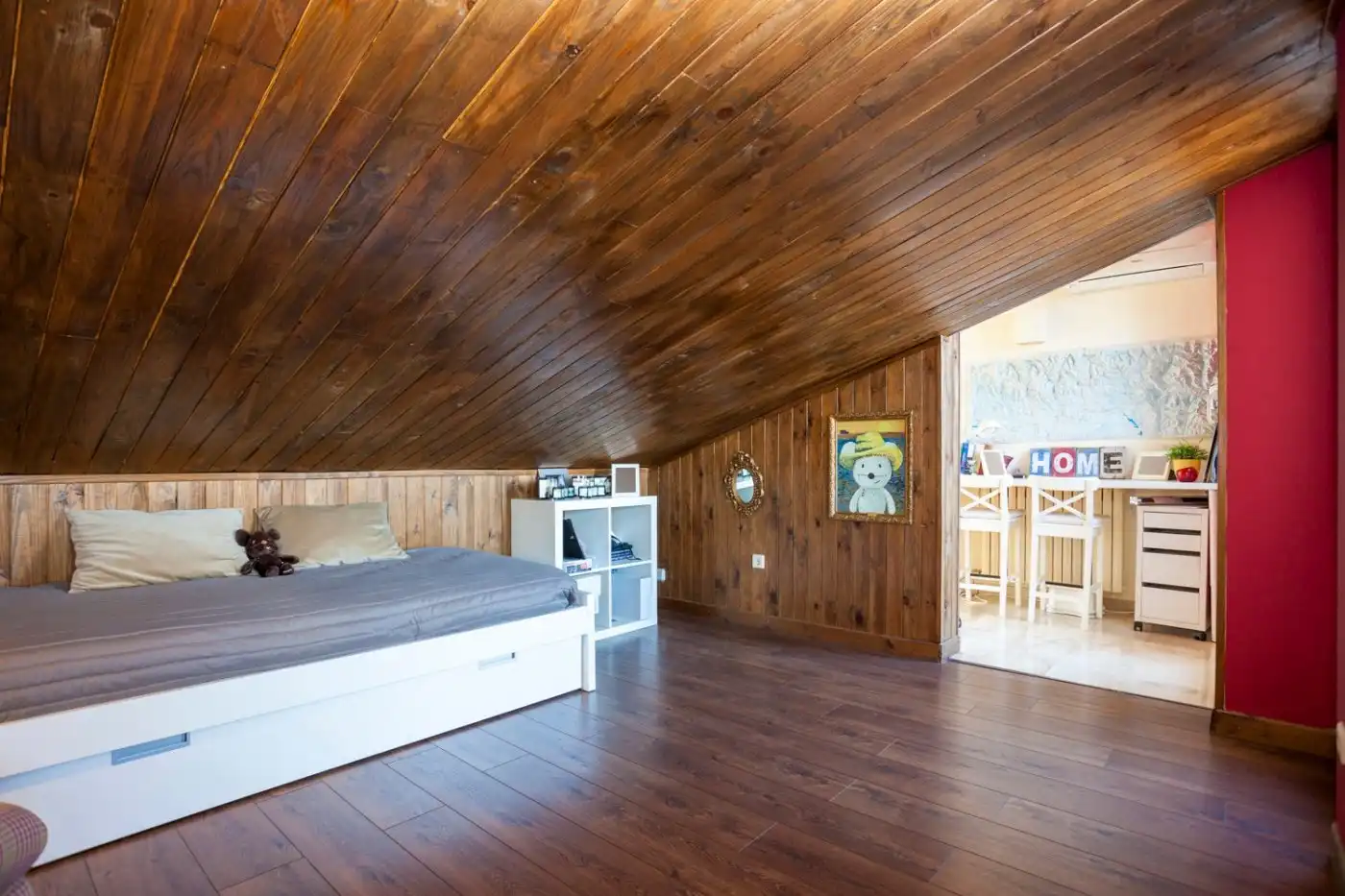 Bedroom of Detached homes for sale in Zaragoza  with Air Conditioner, Heating and Private garden