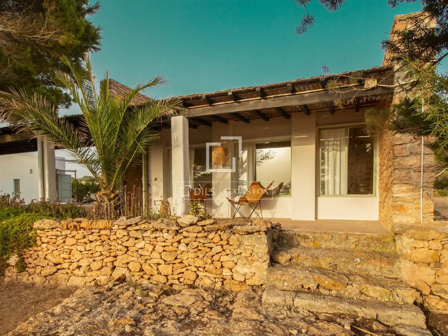 Vista exterior de Casa o xalet en venda en Formentera amb Aire condicionat, Jardí privat i Piscina