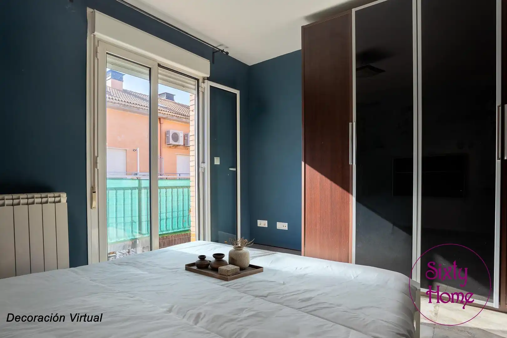 Dormitori de Casa adosada en venda en Gallur amb Aire condicionat, Calefacció i Terrassa