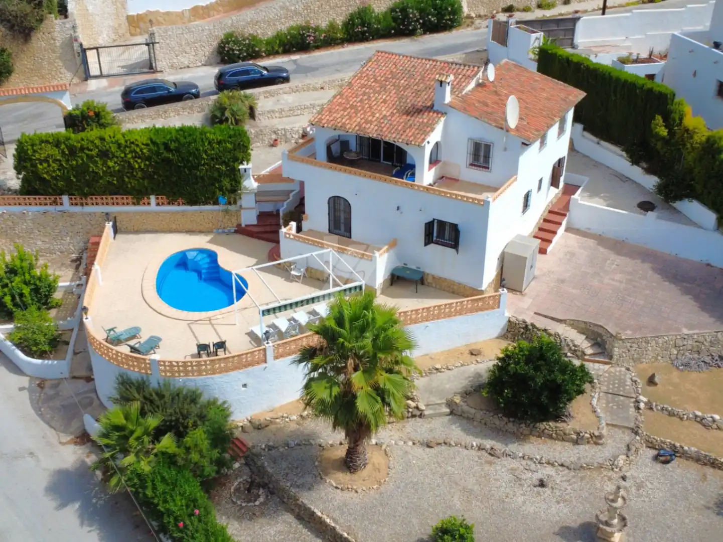 Vista exterior de Casa o chalet en venta en Moraira con Calefacción, Jardín privado y Terraza