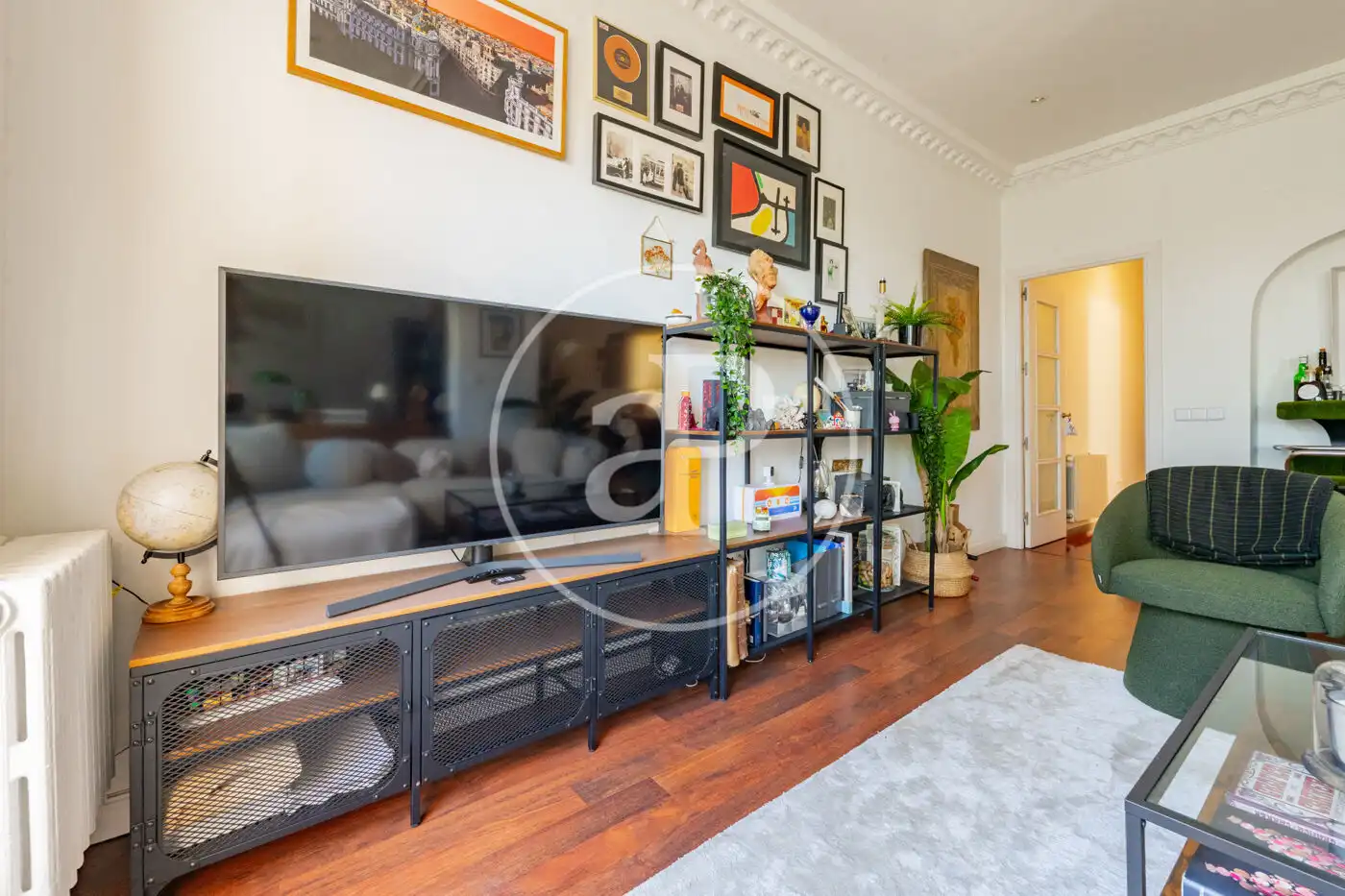 Wohnzimmer von Wohnung zur Miete in Madrid mit Klimaanlage, Heizung und Terrasse