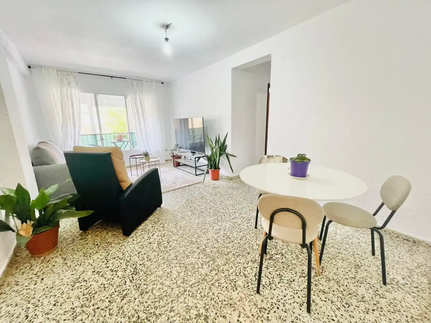 Sala de estar de Piso en venta en Málaga con Terraza