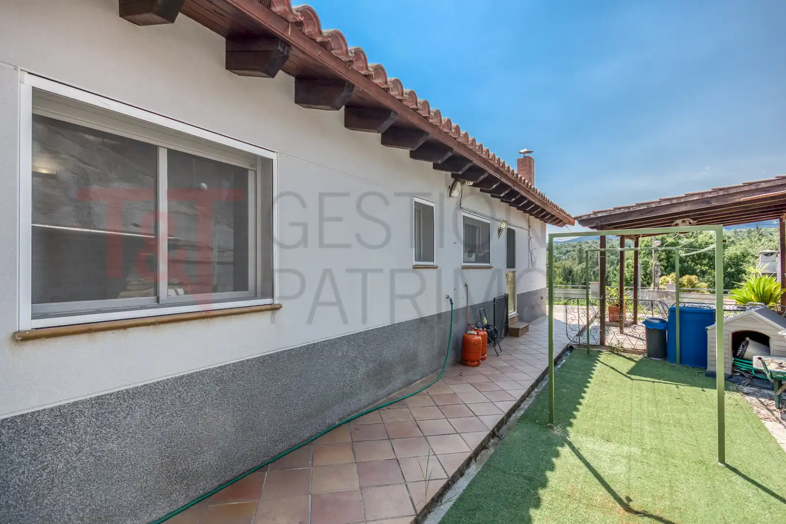 Terrassa de Casa o xalet en venda en Gualba amb Calefacció, Jardí privat i Terrassa