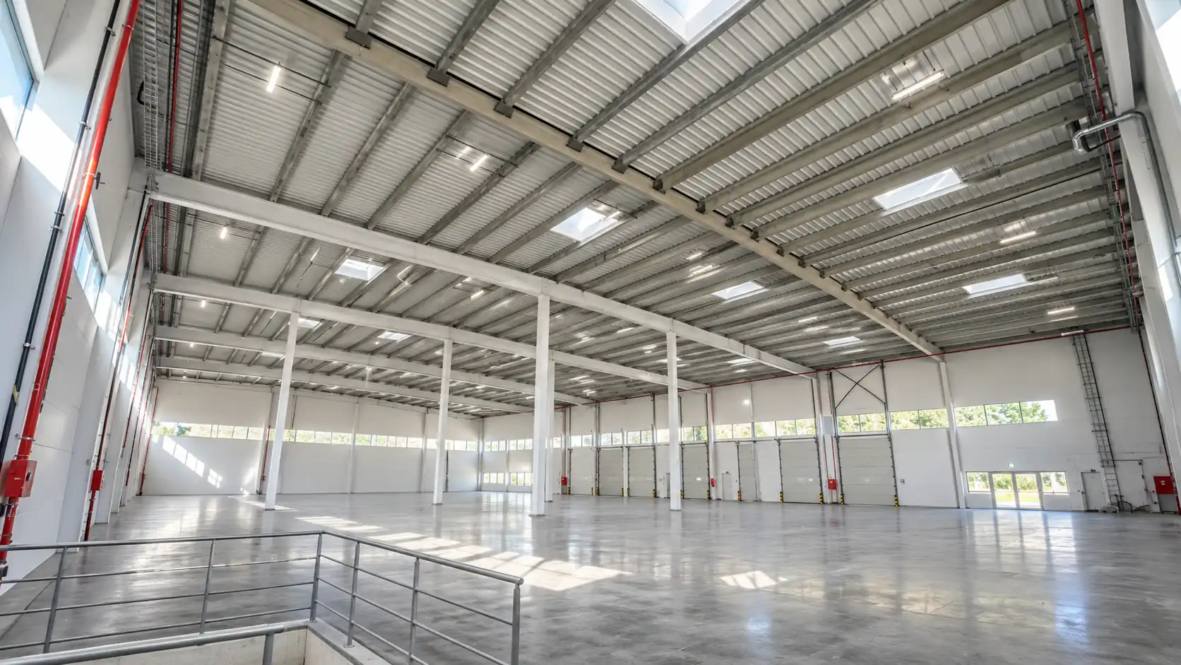Außenansicht von Fabrikhallen zur Miete in Llinars del Vallès mit Heizung und Alarm