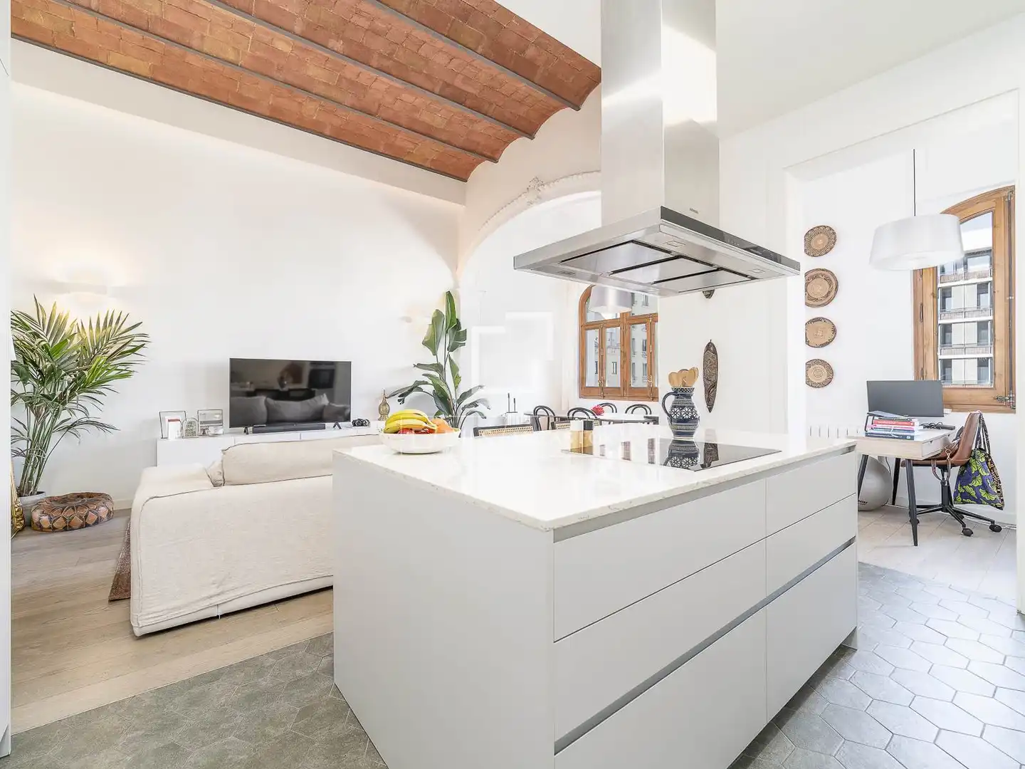 Cocina de Piso en venta en Barcelona con Aire acondicionado, Terraza y Balcón