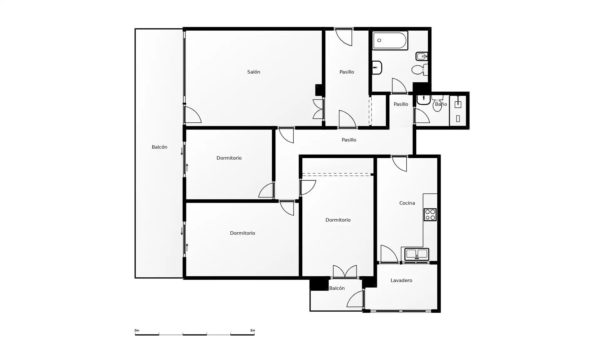 Flat with terrace for sale in Gran Via de Carles III, imagen 32