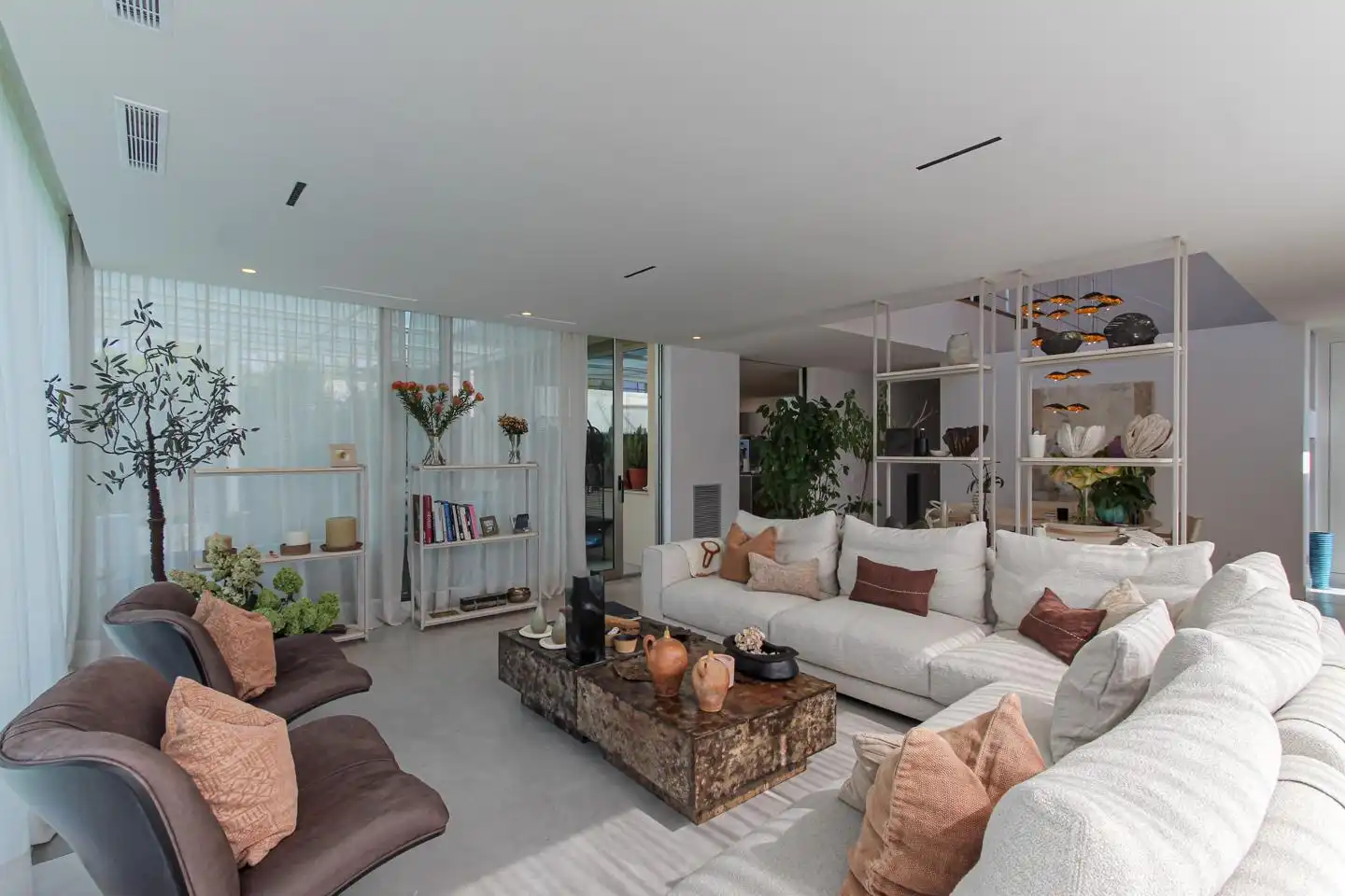 Sala d'estar de Casa o xalet en venda en Sant Vicenç de Montalt amb Aire condicionat, Jardí privat i Terrassa
