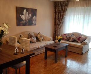 Living room of Flat to rent in Ávila Capital  with Heating, Parquet flooring and Terrace