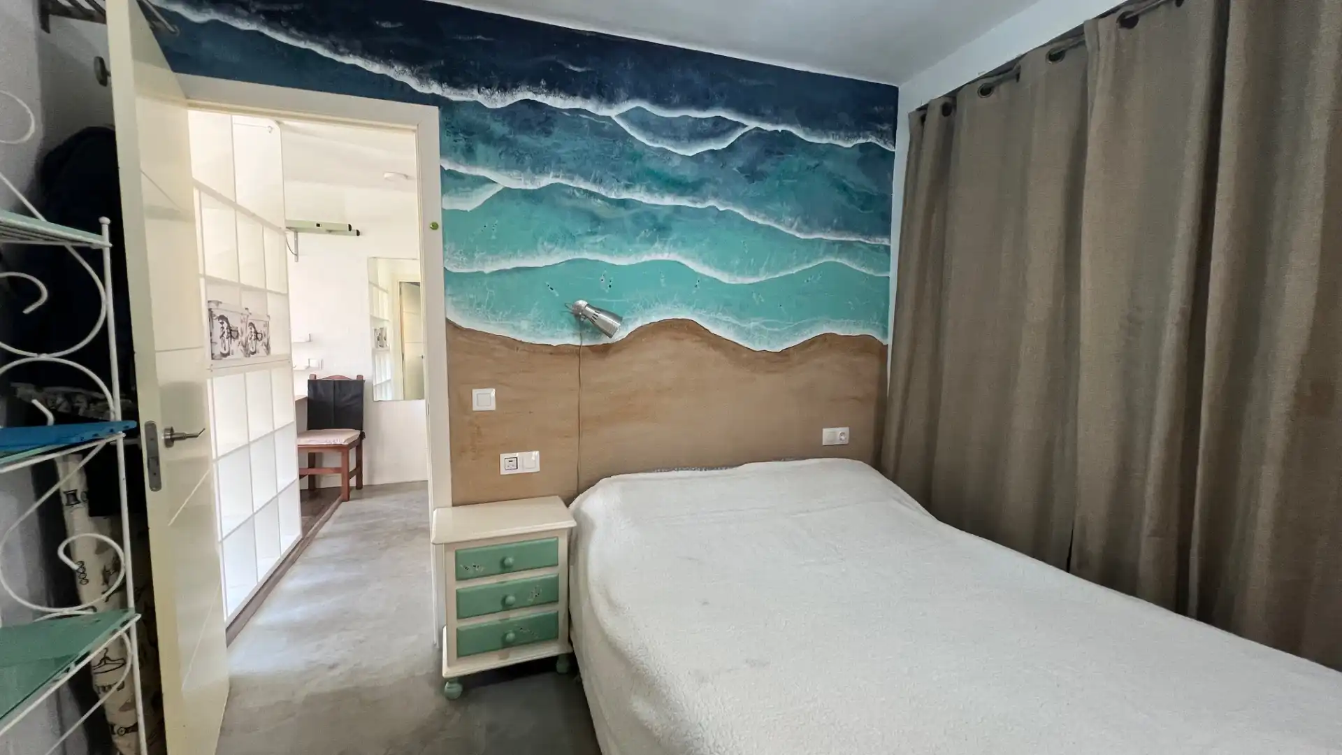 Schlafzimmer von Wohnung zum Verkauf in Málaga mit Klimaanlage, Terrasse und Möbliert