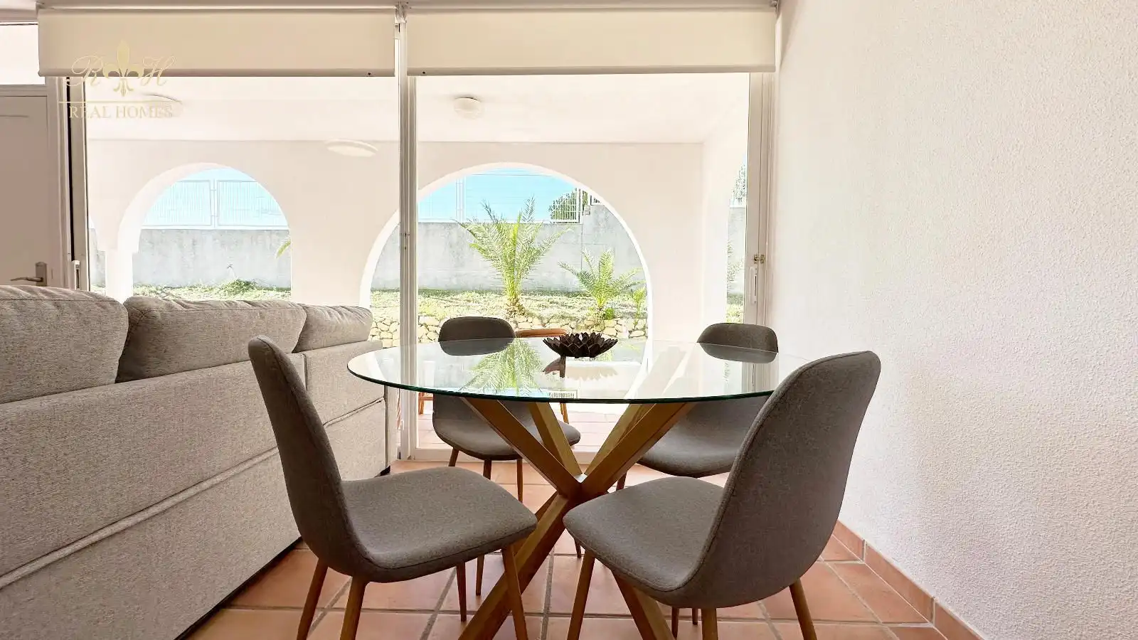 Comedor de Piso de alquiler en L'Alfàs del Pi con Aire acondicionado, Terraza y Piscina