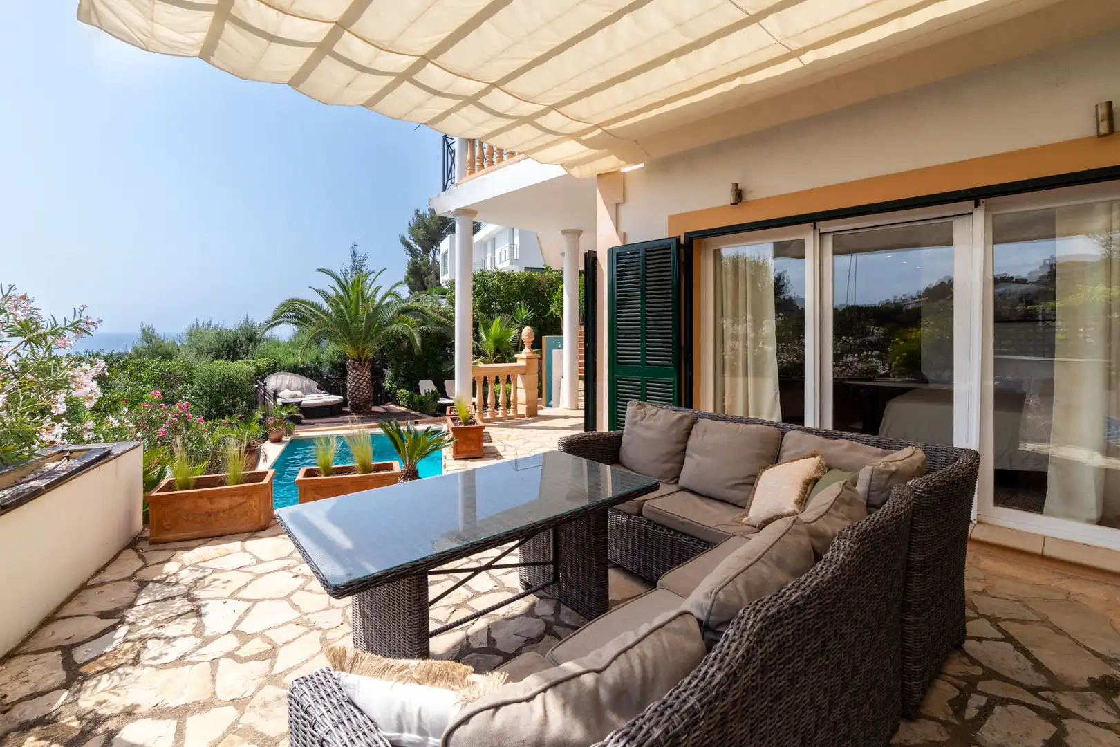 Terraza de Casa o chalet de alquiler en Calvià con Aire acondicionado, Jardín privado y Terraza
