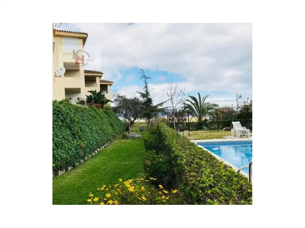 Vista exterior de Apartamento en venta en Mijas con Jardín privado y Piscina comunitaria